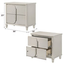Laveda Pearl White Nightstand - Ornate Home