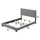 Leandros Light Gray Queen Bed - Ornate Home