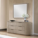 Leanna Light Oak Mirror - Ornate Home