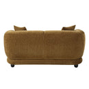 Lennox Brown Loveseat W/2 Pillows - Ornate Home