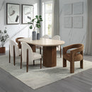 Leonardo Brown Arm Chair (Set of 2) - Ornate Home