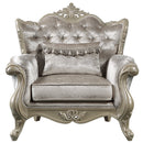 Libertee Beige & Champagne Chair w/Pillow - Ornate Home