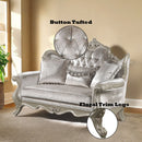 Libertee Beige & Champagne Loveseat w/3 Pillows - Ornate Home