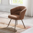 Lidi Rust Orange Arm Chair (Set of 2) - Ornate Home