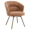 Lidi Rust Orange Arm Chair (Set of 2) - Ornate Home
