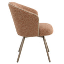 Lidi Rust Orange Arm Chair (Set of 2) - Ornate Home