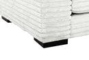 Lindyn II Ivory Jumbo Corduroy 2pc Reversible Sectional Sofa w/ Dual Cupholders & USB Ports - Ornate Home
