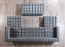 Lipa Gray Velvet Double Chaise "U" Shape Sectional Sofa - Ornate Home