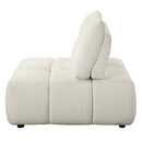 Loanna Beige Modular Armless Chair - Ornate Home