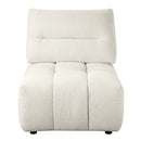 Loanna Beige Modular Armless Chair - Ornate Home