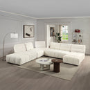 Loanna Beige Ottoman - Ornate Home