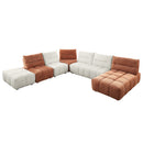 Loanna Beige Ottoman - Ornate Home