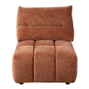 Loanna Coral Red Modular - Armless Chair - Ornate Home