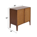 Lois Walnut Cabinet - Ornate Home