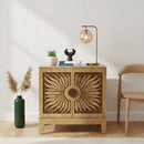 Lola Natural Oak Cabinet - Ornate Home