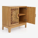 Lola Natural Oak Cabinet - Ornate Home