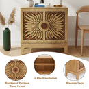 Lola Natural Oak Cabinet - Ornate Home