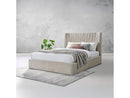 Loren Beige Queen Bed - Ornate Home