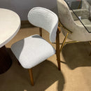 Loretta Walnut & Beige Dining Chair (Set of 2) - Ornate Home