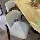 Loretta Walnut & Beige Dining Chair (Set of 2) - Ornate Home