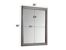 Louis Philippe Antique Gray Mirror - Ornate Home