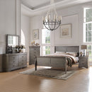 Louis Philippe Antique Gray Mirror - Ornate Home