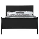 Louis Philippe Black Queen Bed - Ornate Home