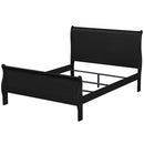 Louis Philippe Black Queen Bed - Ornate Home