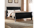 Louis Philippe Black Queen Bed - Ornate Home