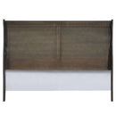 Louis Philippe Dark Gray Eastern King Bed - Ornate Home