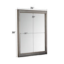 Louis Philippe III Antique Gray Mirror - Ornate Home