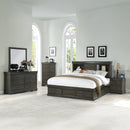 Louis Philippe IiI Dark Gray Queen Bed - Ornate Home