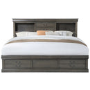 Louis Philippe IiI Dark Gray Queen Bed - Ornate Home