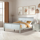 Louis Philippe Platinum Eastern King Bed - Ornate Home