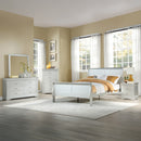 Louis Philippe Platinum Eastern King Bed - Ornate Home