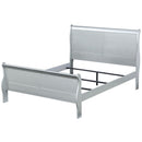 Louis Philippe Platinum Eastern King Bed - Ornate Home