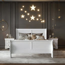 Louis Philippe White III Queen Bed - Ornate Home