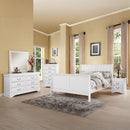 Louis Philippe White III Queen Bed - Ornate Home