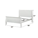 Louis Philippe White Queen Bed - Ornate Home