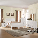Louis Philippe White Queen Bed - Ornate Home