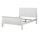 Louis Philippe White Queen Bed - Ornate Home