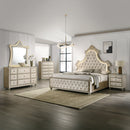 Lucienne Beige Queen Bed - Ornate Home