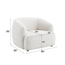 Lucifer Black/White Shimmer Chair - Ornate Home