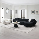 Lucifer Black/White Shimmer Chair - Ornate Home