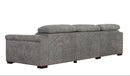 Lucious Gray Double Slider Power Sectional Sofa w/ Storage LAF Chaise - Ornate Home