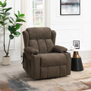 Lusio Brown Power Motion Recliner w/Lift & Cup Holder - Ornate Home