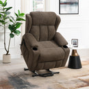 Lusio Brown Power Motion Recliner w/Lift & Cup Holder - Ornate Home