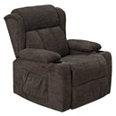 Lusio Brown Power Motion Recliner w/Lift & Cup Holder - Ornate Home