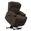 Lusio Brown Power Motion Recliner w/Lift & Cup Holder - Ornate Home