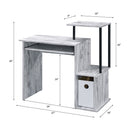 Lyphre Antique White Computer Desk - Ornate Home
